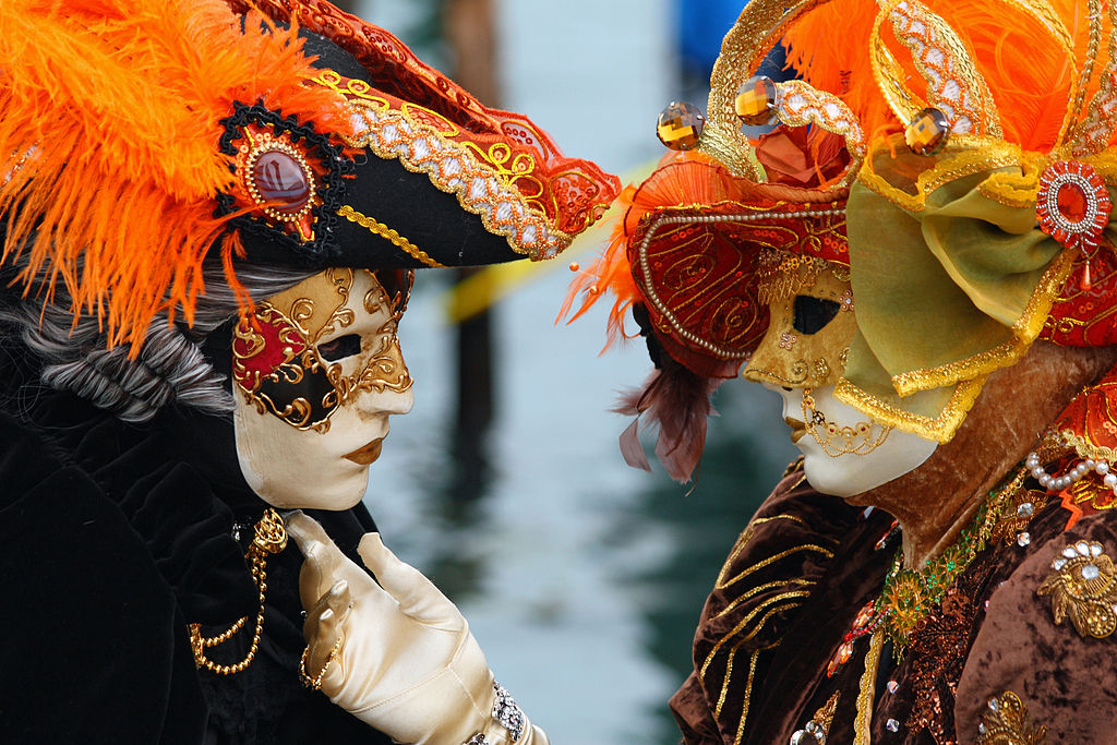 Masken beim Karneval in Venedig