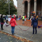 Menschenkettenaktion vor der Erlöserkirche Bamberg (26.09.2020)