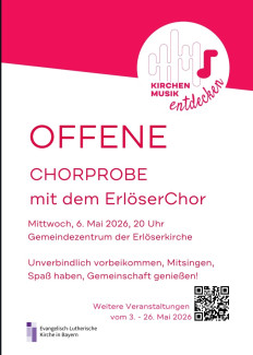 Plakat Offene Chorprobe