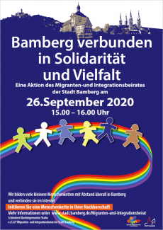 Bamberg verbunden in Solidarität und Vielfalt (26.09.2020) Plakat