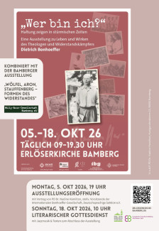 Plakat zur Ausstellung „Wer bin ich?“