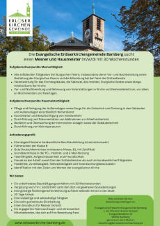 Stellenausschreibung Mesner und Hausmeister Erlöserkirche